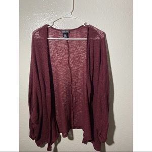 Maroon cardigan